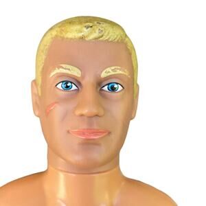 G I Joe Duke Action Figure Man Vintage 1992 Articulated Blonde No Flock Hair